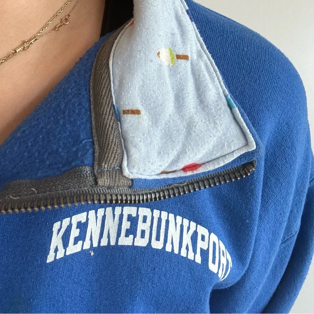 Kennebunkport Blue Quarter Zip Jacket